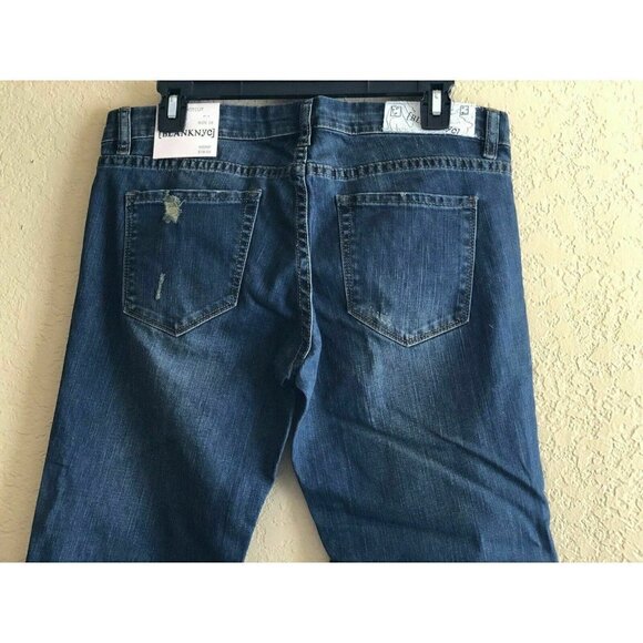 Blank NYC Women's Blue Denim Distressed Slim Bootcut Jeans Size 28 - Picture 11 of 12